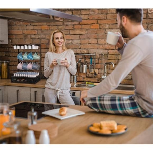 Coffee Pods Drawer with Mug Hooks, Kitchen Organizer - Picture 6 of 7